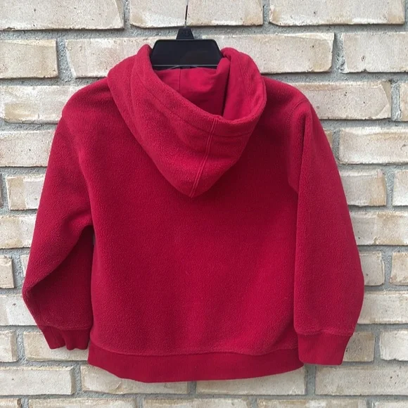 Relisted 2/16 Boys GAP Fleece Full Zip Jacket Small (6-7) Hoodie Red Sweatshirt - Picture 10 of 17